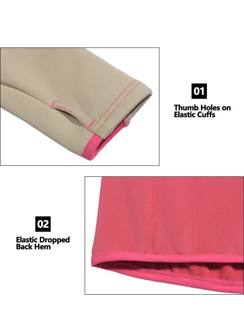 Women Lightweight Warm Stretch Golf Jacket Full Zip Thumbhole Track Jacket