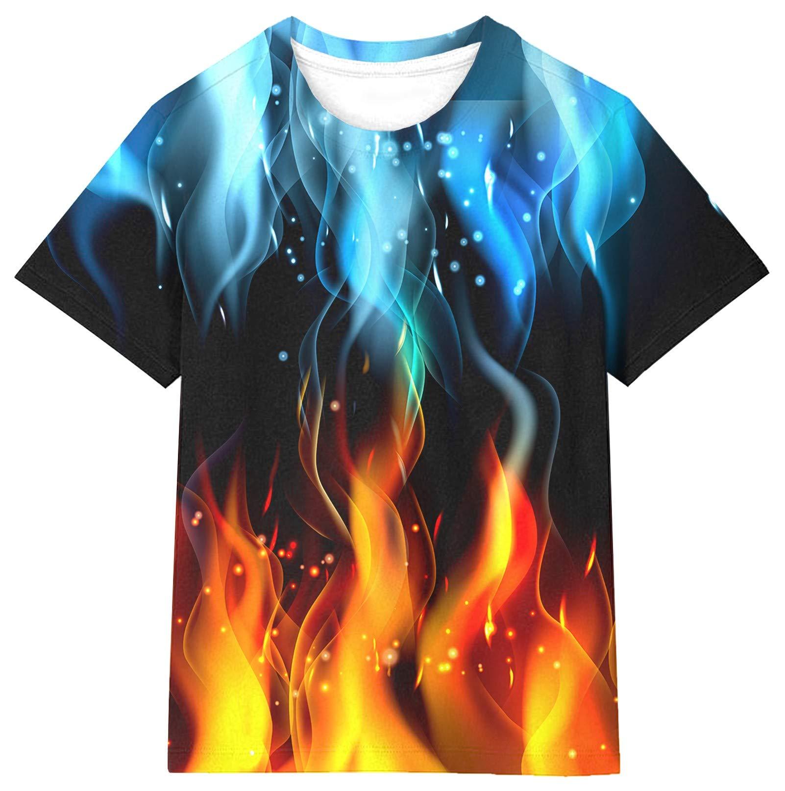 T-Shirt 3D Print Colorful Pattern Graphic Tees Shirt Short Sleeve for Adults Youth