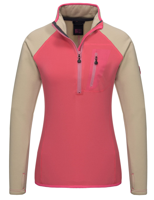 Women Lightweight Warm Stretch Golf Jacket Full Zip Thumbhole Track Jacket
