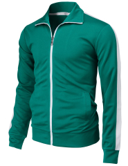 Casual Lightweight Track Jacket Men's Full Zip Long Sleeve Outwear Running Hiking Jacket