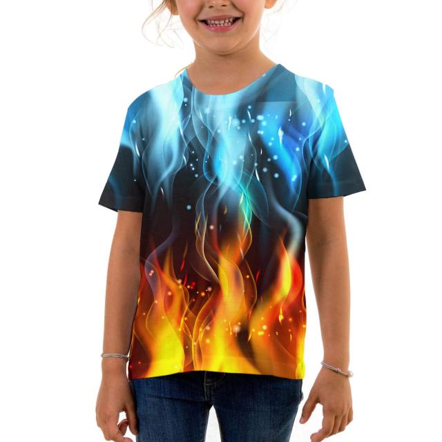 T-Shirt 3D Print Colorful Pattern Graphic Tees Shirt Short Sleeve for Adults Youth