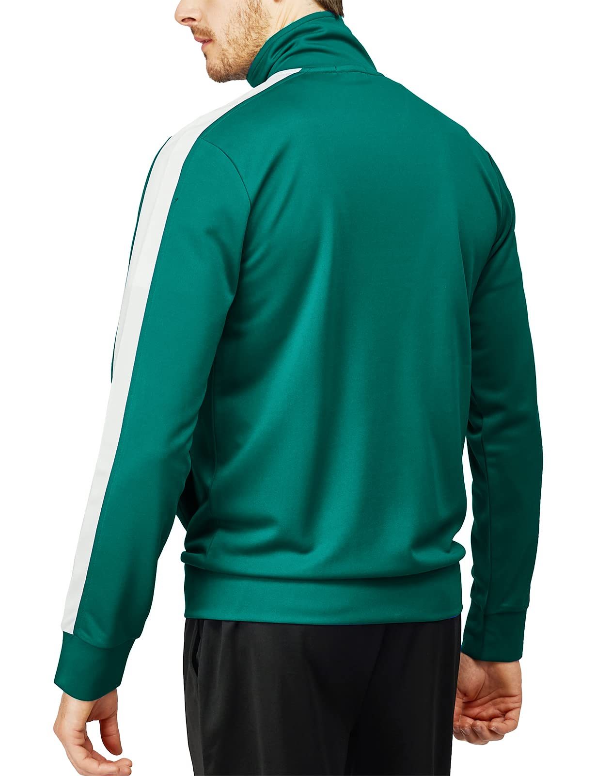 Casual Lightweight Track Jacket Men's Full Zip Long Sleeve Outwear Running Hiking Jacket