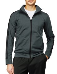 Men's Active Slim Fit Track Lightweight Jacket Zip-up Long Sleeve Running Track Jacket