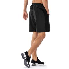 Men's Casual Sports Quick Dry Workout Running Gym Training Shorts with Zipper Pockets