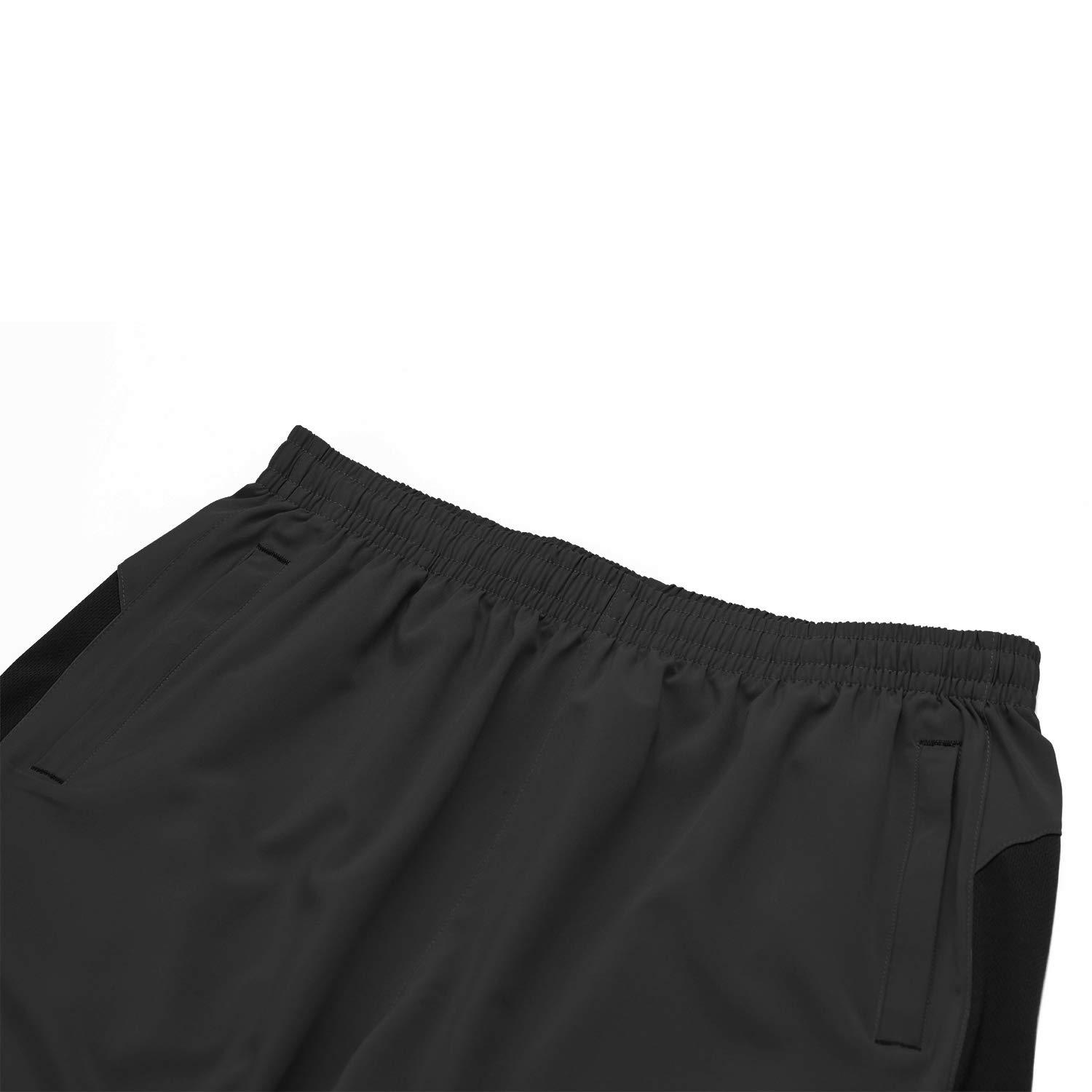 Men's Casual Sports Quick Dry Workout Running Gym Training Shorts with Zipper Pockets
