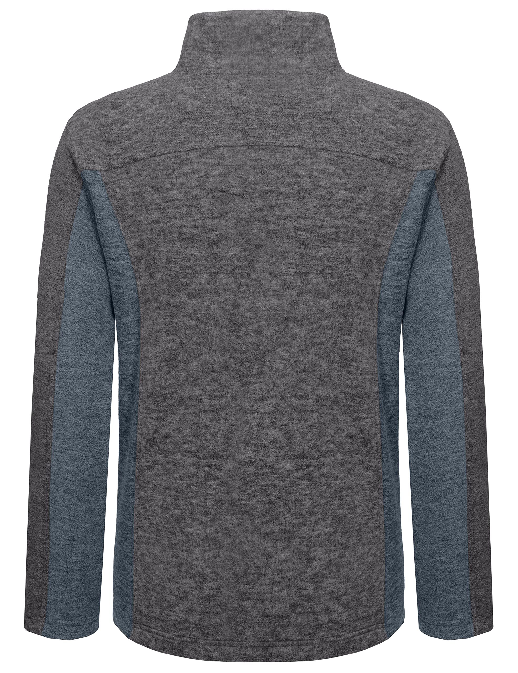 Polor Fleece Full-Zip Jacket Long Sleeve Outwear for Men Warm and Stylish Winter Jacket