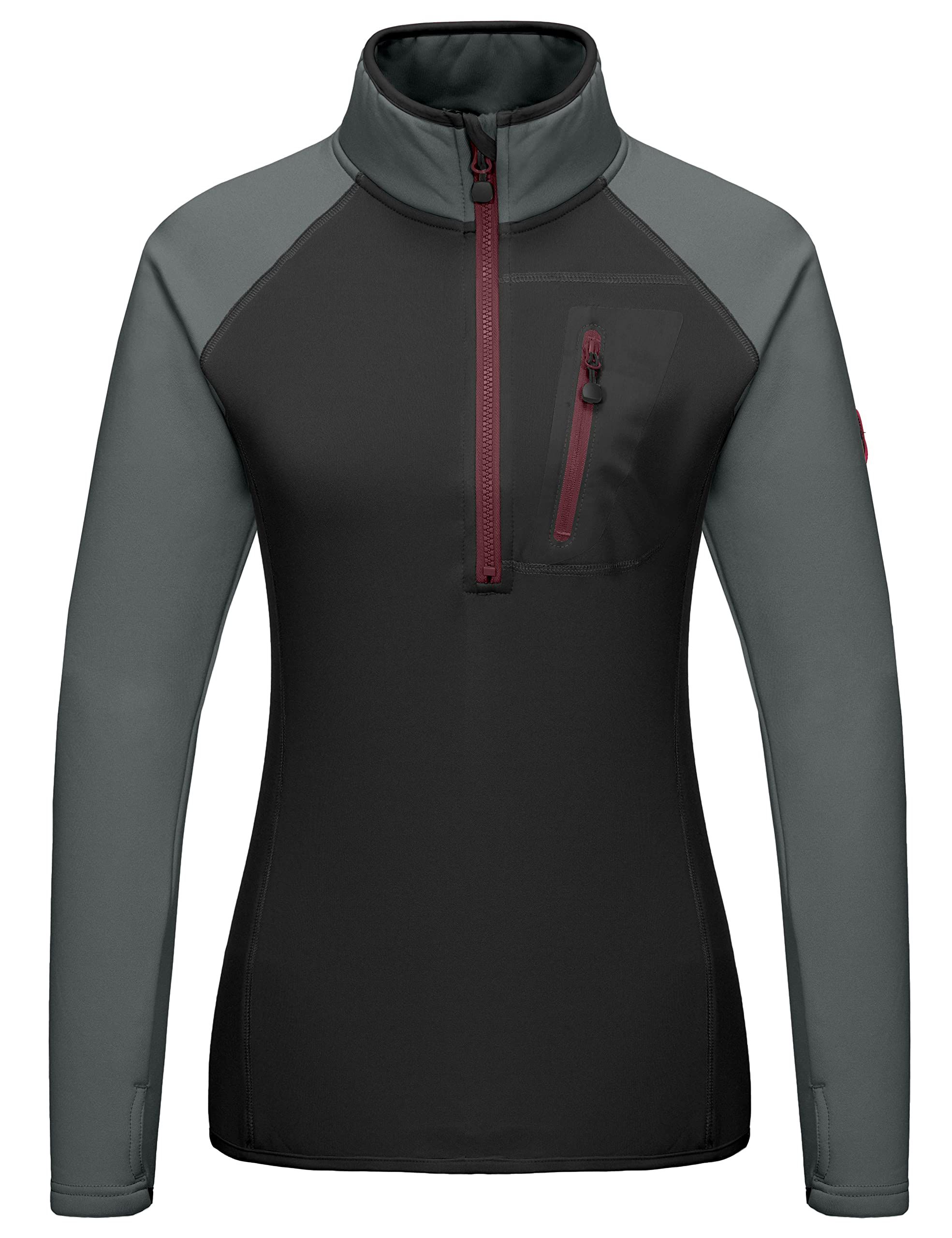 Athletic Jacket Winter Warm Long Sleeve Workout Jacket Full Zip Track Jacket for Women