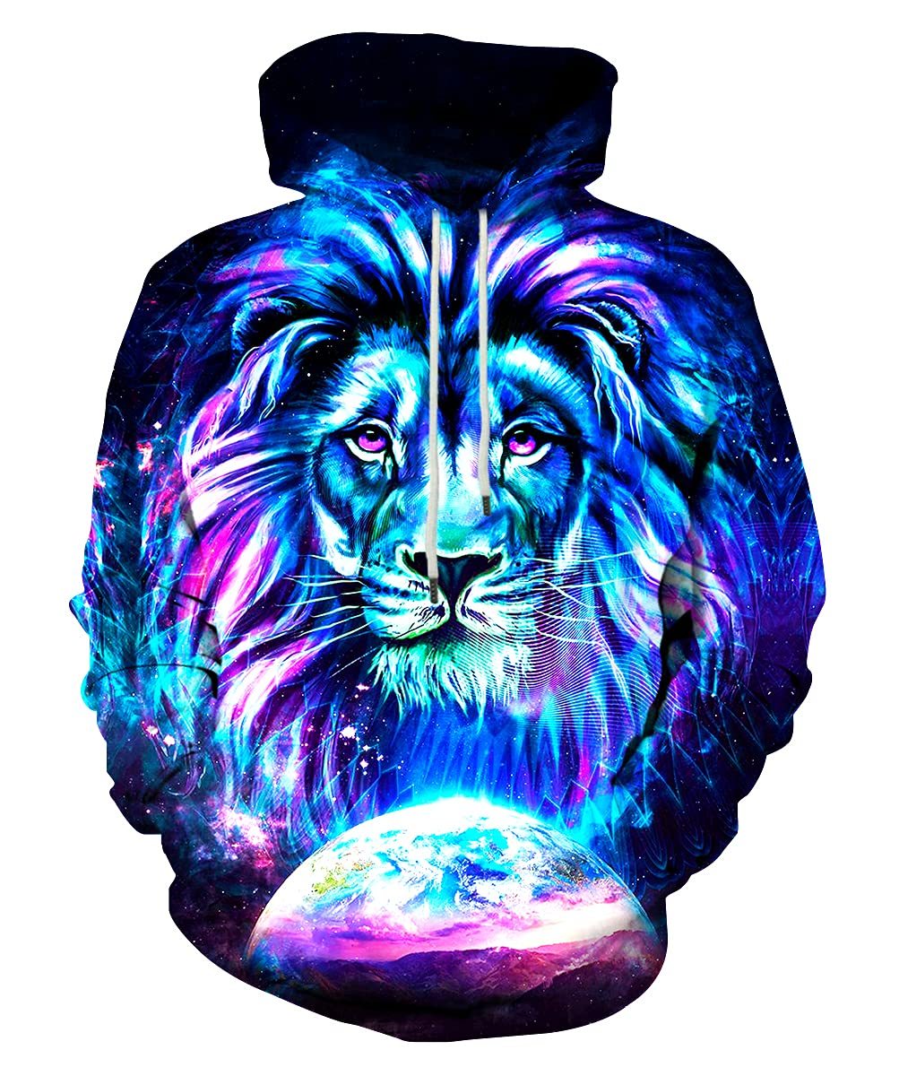 3D Print Hoodie for Men Women Graphic Hooded Sweatsweatshirt With Kanga Pocket