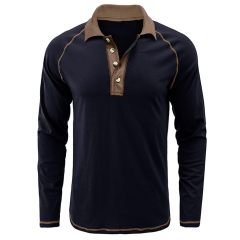 Polo Shirts Relaxed Fit Long Sleeve Casual Golf Polo Classic Polo Shirts for Men and Youth