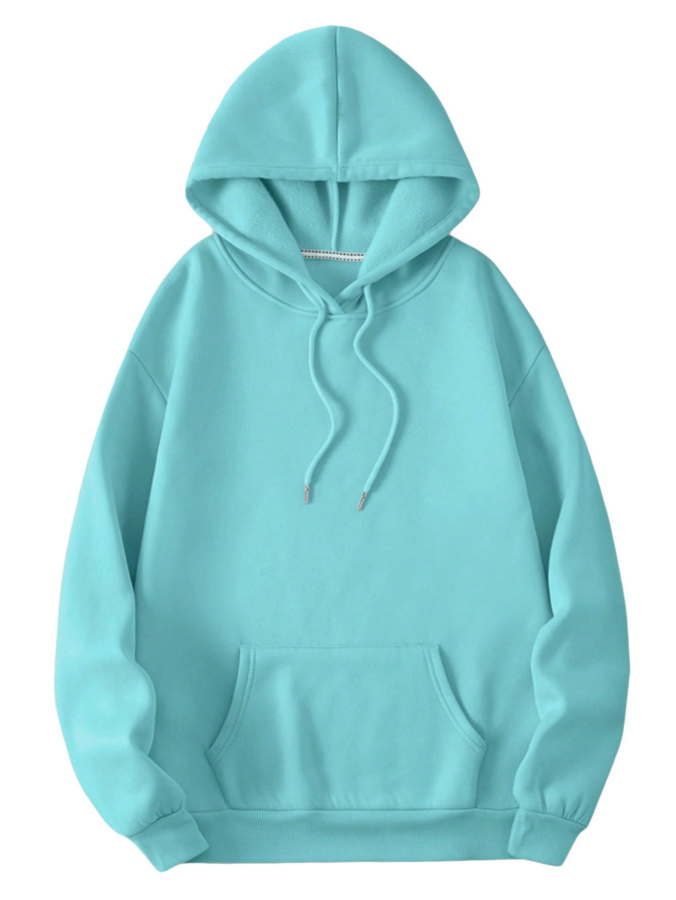 Women's Hoodie Long Sleeve Basic Pullover Sweatshirt with Kangaroo Pockets