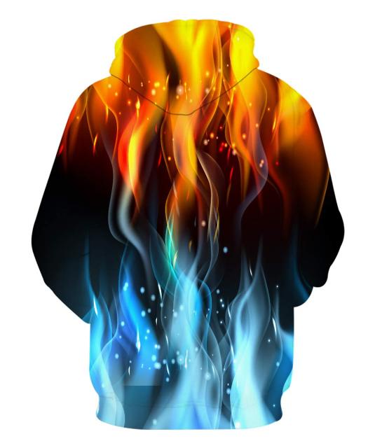 Unisex 3D Print Hoodies Novelty Pullover Colorful Graphic Hooded Sweatshirt with Pocket