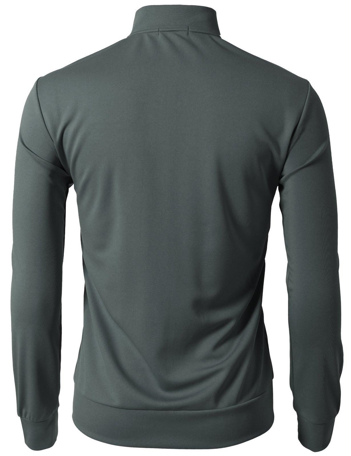 Men's Active Slim Fit Track Lightweight Jacket Zip-up Long Sleeve Running Track Jacket
