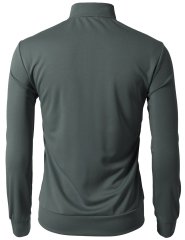 Men's Active Slim Fit Track Lightweight Jacket Zip-up Long Sleeve Running Track Jacket