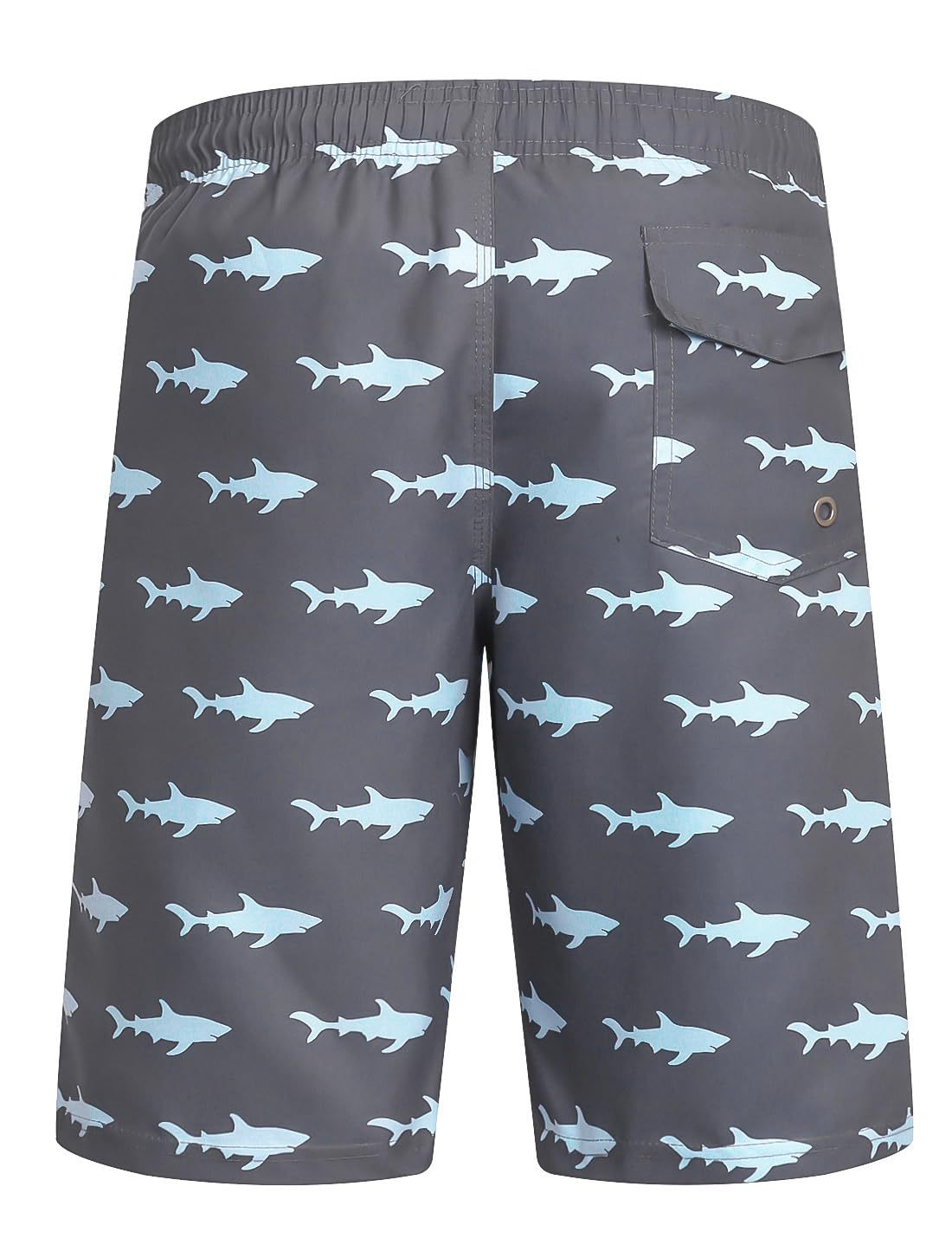 Mens Stretch Swim Shorts Mesh Lining Bathing Suits Beach Shorts with Pockets