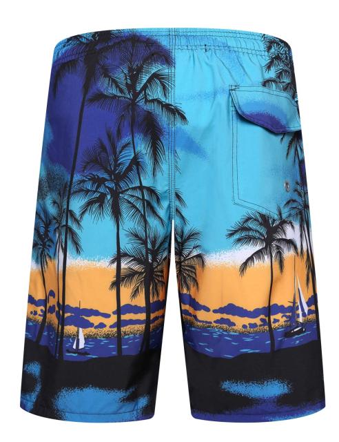 Mens Swim Trunks Quick Dry Board Shorts with Back Pocket