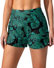 Women's Beachshorts with Pockets High Waisted Board Swimsuit Bathing Shorts with Liner