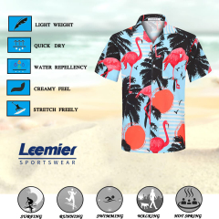 Men's Regular Fit Short Sleeve Casual Hawaiian Shirt for Men