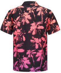 Hawaii Shirts Soft Cool Floral Tropic Print V Neck Summer Tops Short Sleeve Button Up T-Shirt