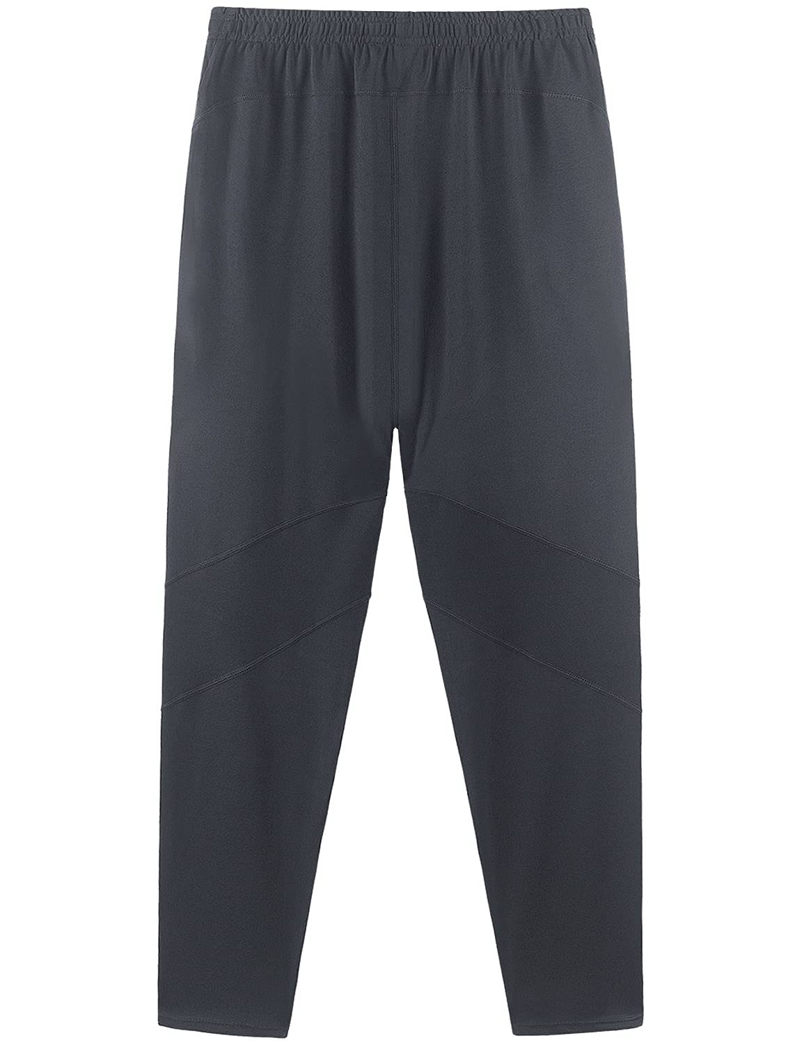 Men's Sweatpants with Zipper Pockets Tapered Track Athletic Pants Running Exercise Workout