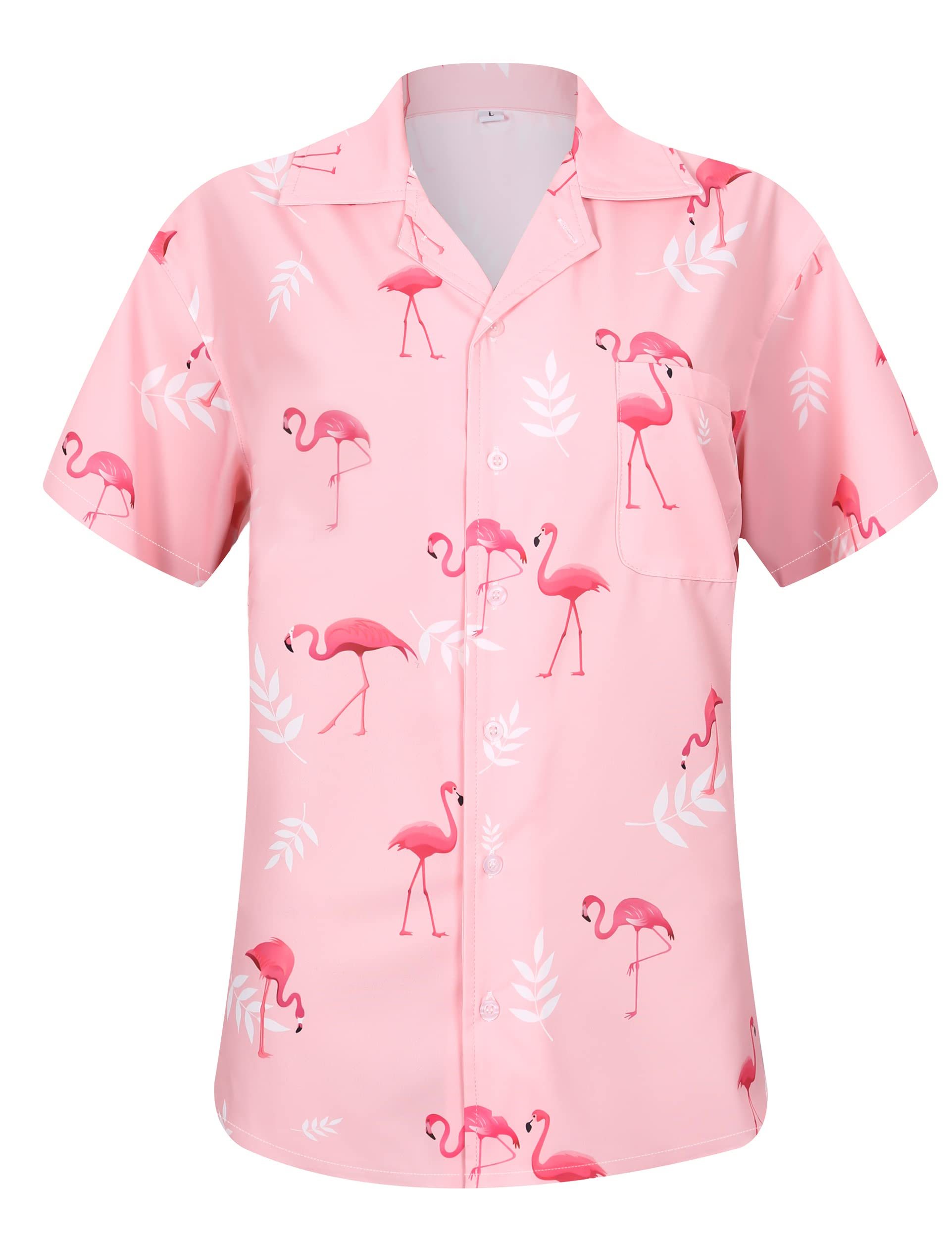 Womens Button Down Hawaiian Shirt Casual Fashion Shirts Summer Blouses