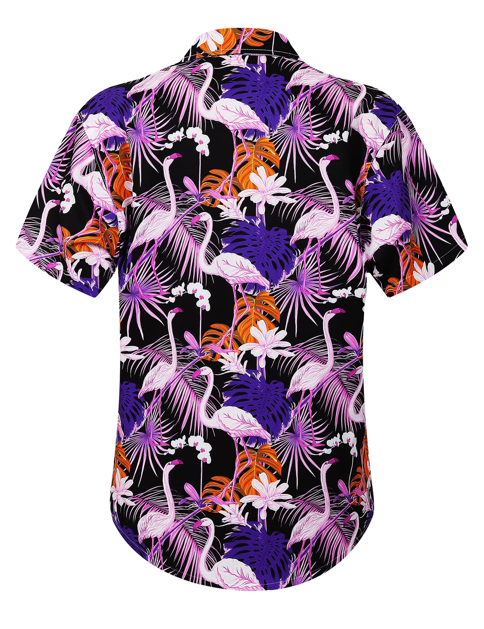 Hawaiian Shirts for Women Hawaiian Summer Short Sleeve Casual Relaxed Fit Button Down