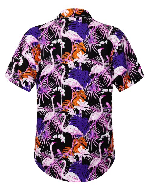 Hawaiian Shirts for Women Hawaiian Summer Short Sleeve Casual Relaxed Fit Button Down