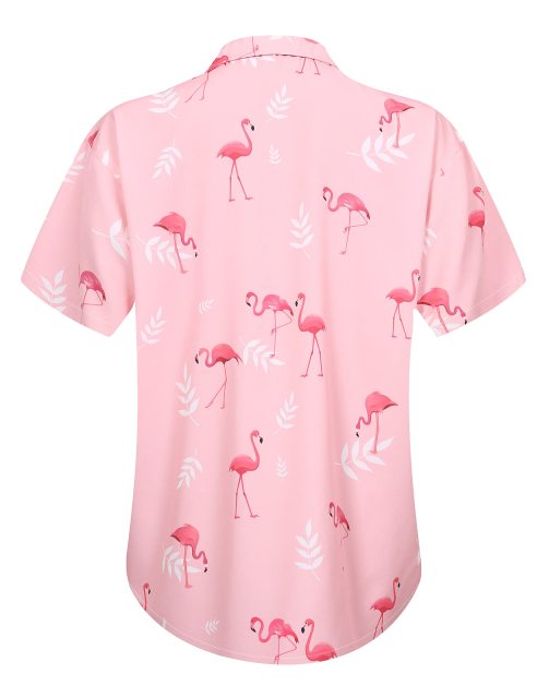 Womens Button Down Hawaiian Shirt Casual Fashion Shirts Summer Blouses