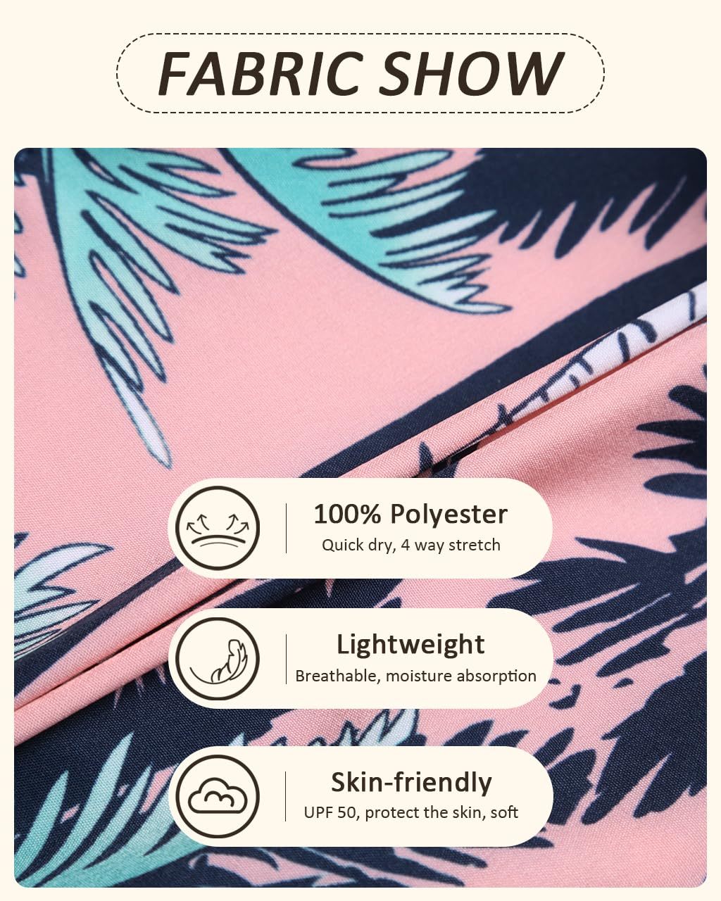 Women's Board Shorts Quick Dry Drawstring Sports Swim Shorts with Pocket