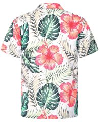 Tropical Shirts Button Down Casual Hawaiian Short Sleeve Loose Beach Shirts for Men