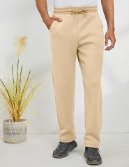 Men's Winter Fleece Pants Sherpa Lined Sweatpants Straight Leg Active Running Sweat Pants Comfy Lounge Pants