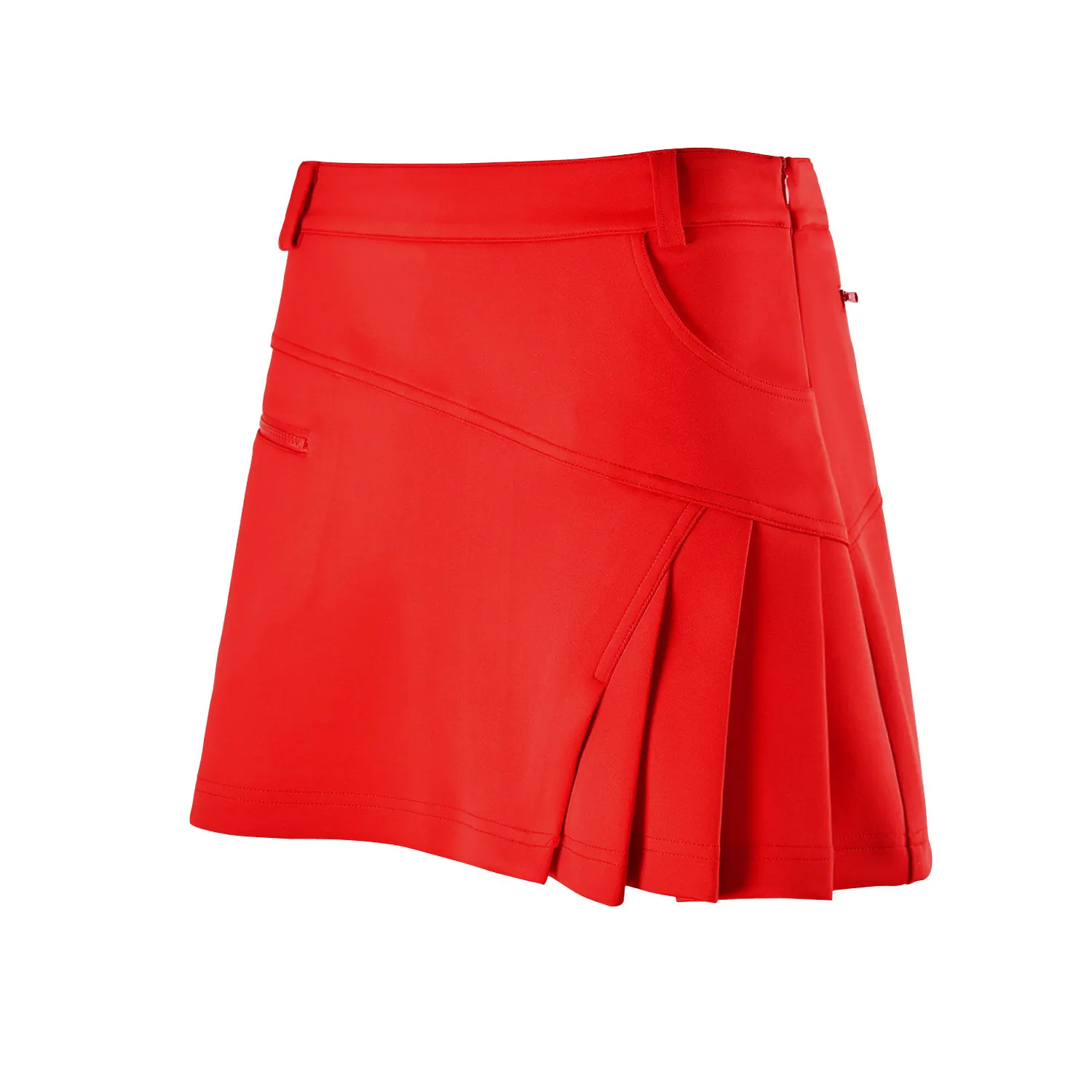 Custom Trendy Design Polyester Lightweight Quick Dry Women's Solid Golf Skort Tennis Skirt