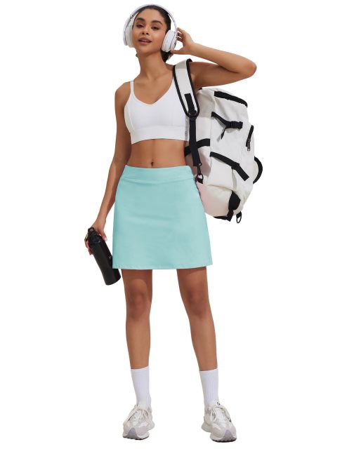 Women's Athletic Skirts Lightweight Golf Skirts Inner Shorts Tennis Running Workout Sports Skirts