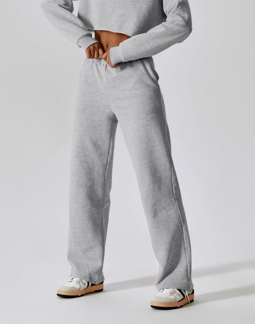 Wide Leg Sweatpants Women Stretch Waist Straight Leg Pants Baggy Yoga Pants with Pockets