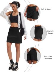 Women's Active Performance Skort Lightweight Skirt for Running Tennis Golf Workout Sports