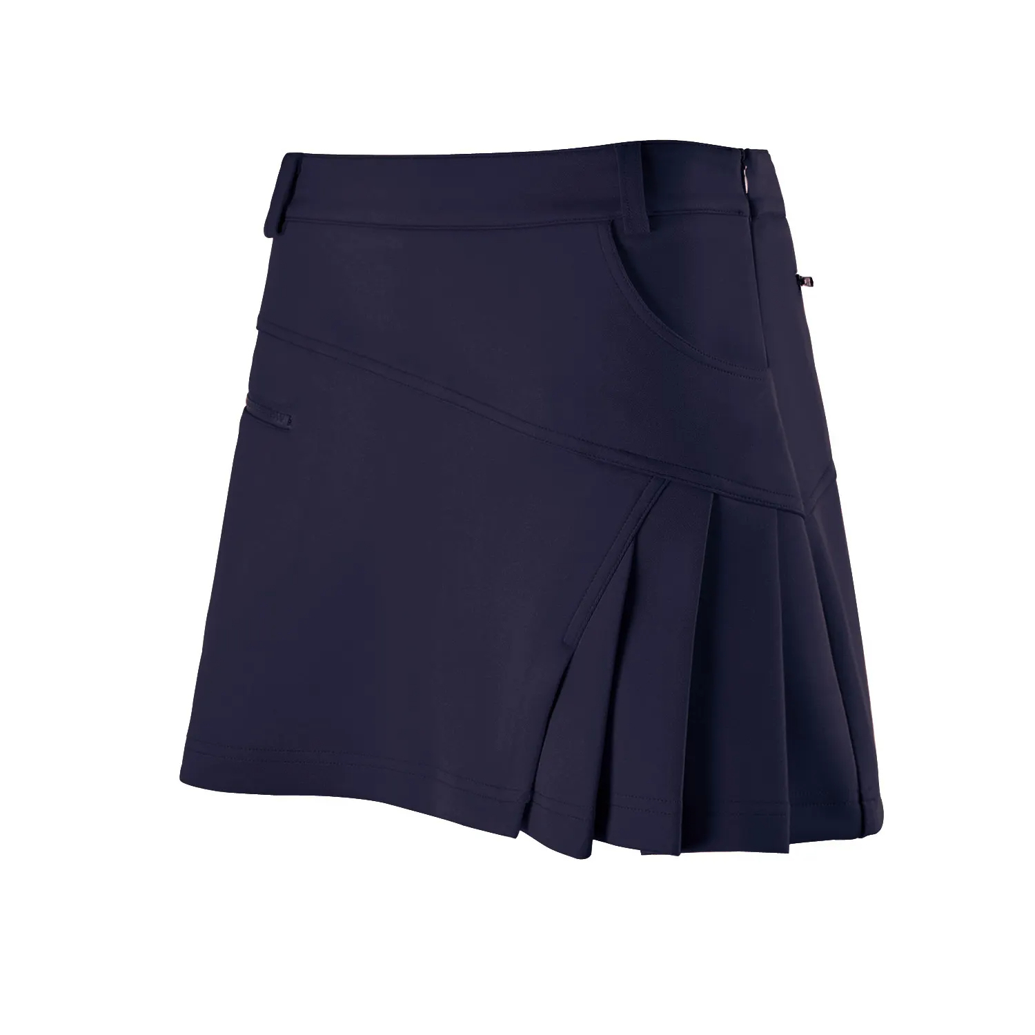 Custom Trendy Design Polyester Lightweight Quick Dry Women's Solid Golf Skort Tennis Skirt