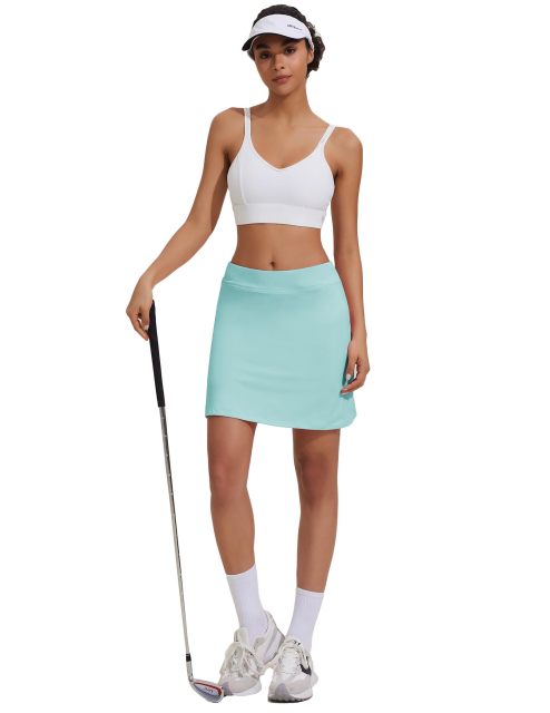Women's Athletic Skirts Lightweight Golf Skirts Inner Shorts Tennis Running Workout Sports Skirts