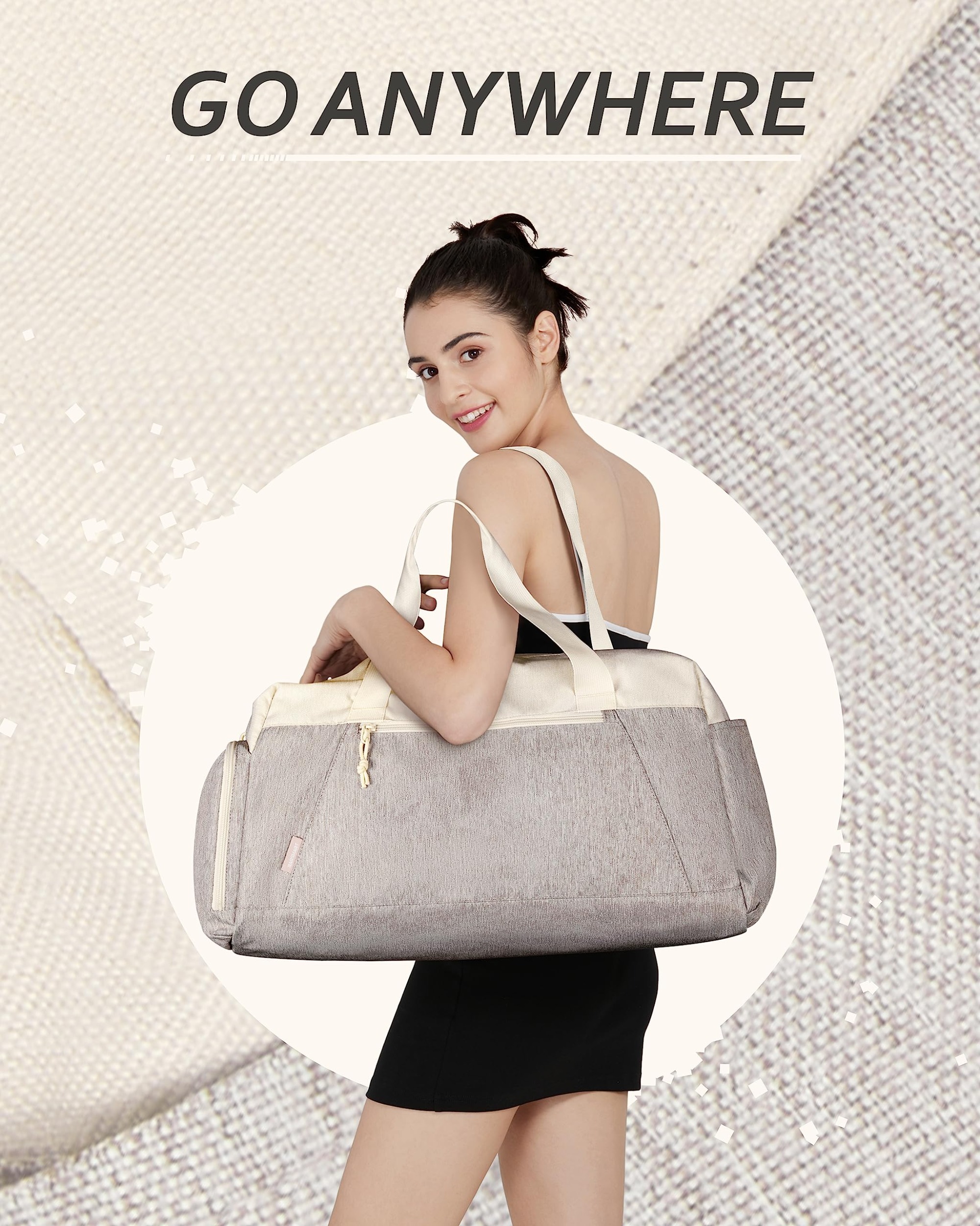 Gym Bags for Men Women Sports Duffle Bag Lightweight Travel Bag With Shoe Compartment Water Resistant Workout Duffle Sports Bag