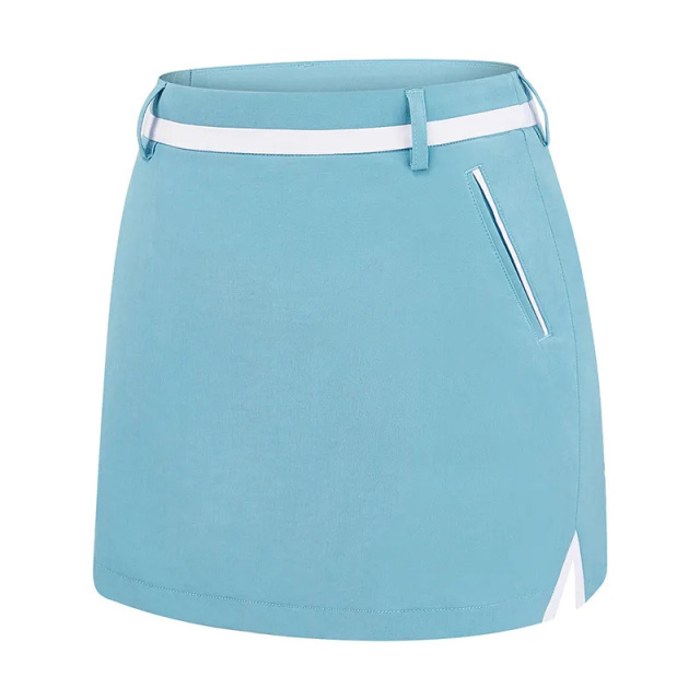 Women's Sports Tennis Skirt Golf Skirt Pleated Shorts Back Waist Pocket Golf Skirt