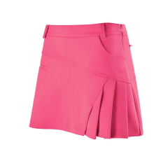 Custom Trendy Design Polyester Lightweight Quick Dry Women's Solid Golf Skort Tennis Skirt
