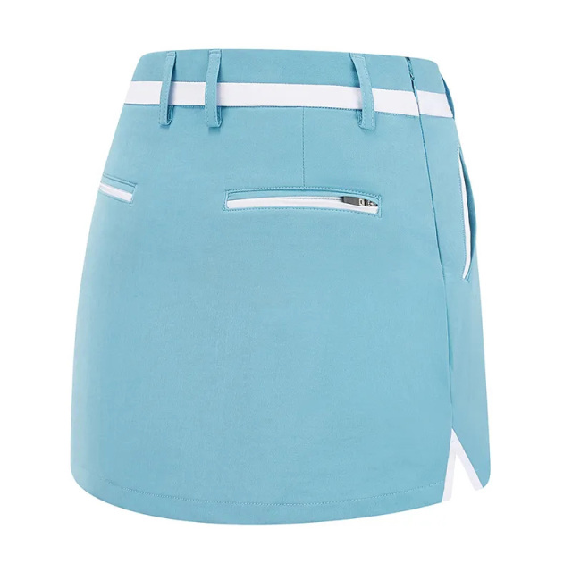 Women's Sports Tennis Skirt Golf Skirt Pleated Shorts Back Waist Pocket Golf Skirt