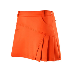 Custom Trendy Design Polyester Lightweight Quick Dry Women's Solid Golf Skort Tennis Skirt