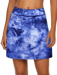 Tie Dye Tennis Skirts for Women Golf Athletic Activewear Skorts Mini Summer Workout Running Shorts