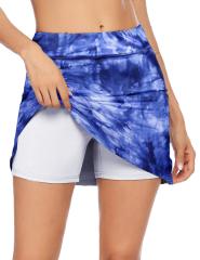 Tie Dye Tennis Skirts for Women Golf Athletic Activewear Skorts Mini Summer Workout Running Shorts