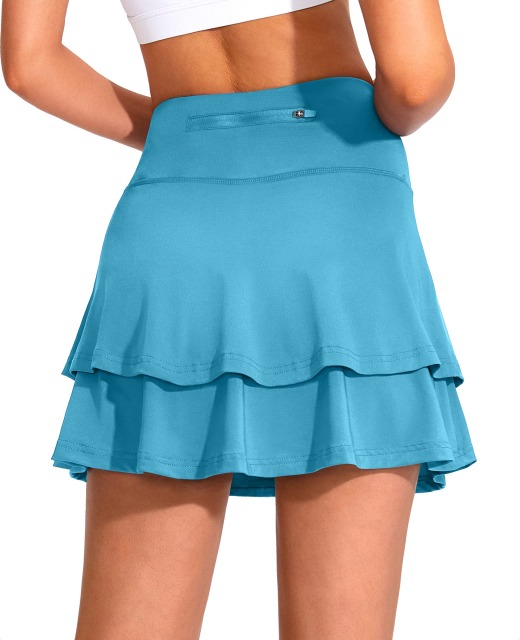 Tennis Skirts for Women High Waisted Flowy Pleated Golf Athletic Workout Sports Skirt with Pockets