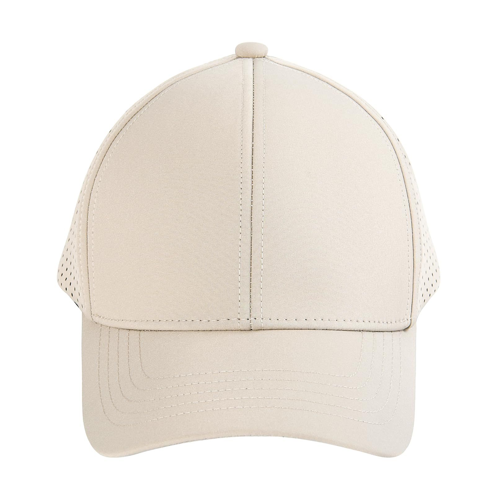 Unisex Quick Dry Baseball Cap Laser Cut Mesh Ball Cap Curved Brim Snapback Hat