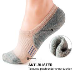 Leemier Sportswear Women's Cushioned Athletic No Show Ankle Socks for Running