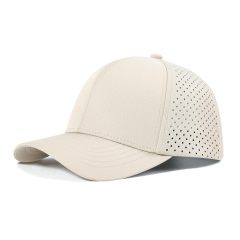 Unisex Quick Dry Baseball Cap Laser Cut Mesh Ball Cap Curved Brim Snapback Hat