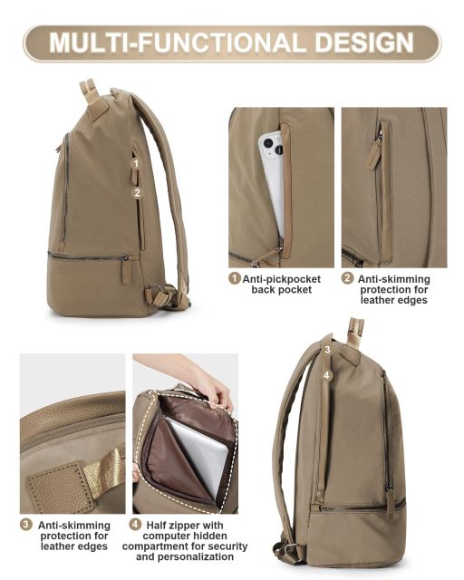 Leisure Sports Backpack with Shoe Compartment Holder Gym Backpacks for Women Men Travel Essentials Laptop Backpack