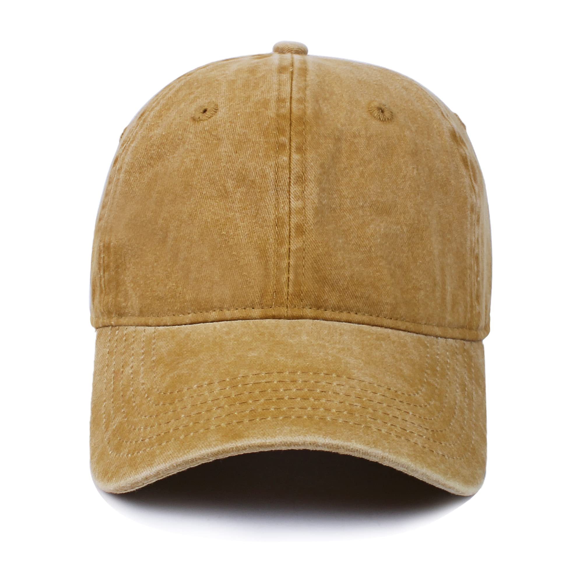 Men Women Washed Distressed Twill Baseball Cap Vintage Adjustable Dad Hat