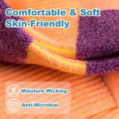 Leemier Sportswear Women's Thick Cushion Athletic Crew Socks for Hiking and Running